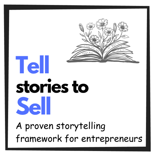 Tell the stories that Sell webinar logo